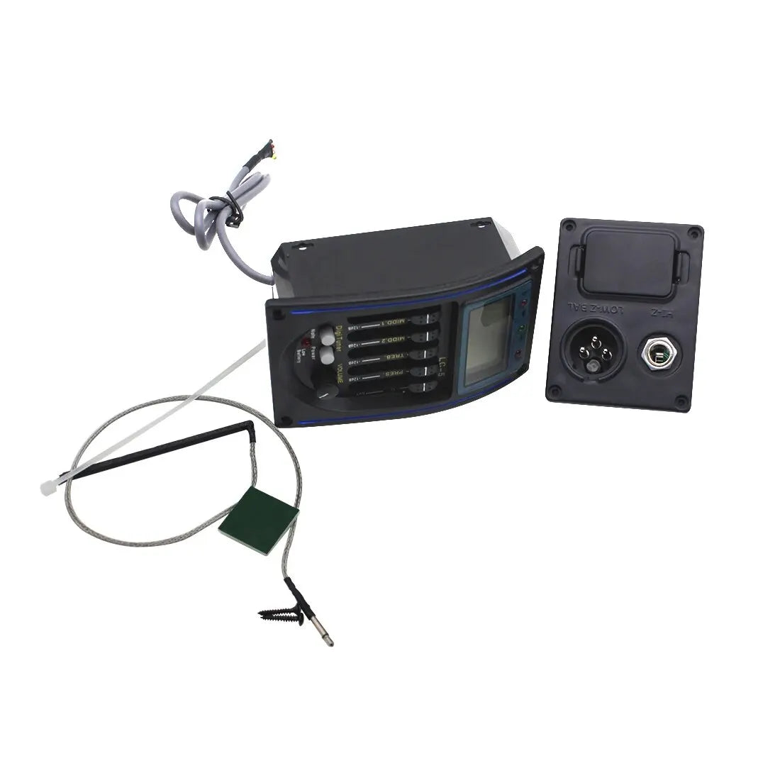 4/5-Band Acoustic Guitar EQ Preamp with Tuner
