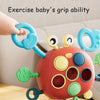 Montessori Sensory Pull Toy for Babies – Silicone Activity Toy with String