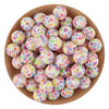 Pink Silicone Round Beads for DIY Jewelry Making