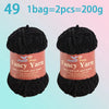Chenille Velvet Yarn 2-Pack – Soft & Warm for Knitting and Crochet