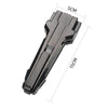 A black gyro launcher accessory with dimensions marked, showing the device from the side.