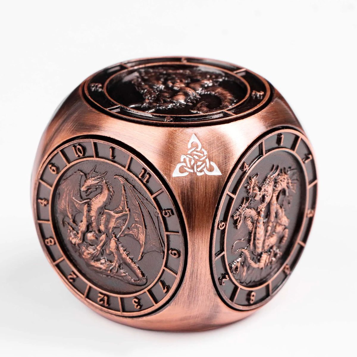 7-in-1 Metal Spinner Dice Cube for D&D