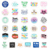 A collection of inspirational Bible verse decorative stickers featuring verses like Faith Invites Us Dance and Rejoice always