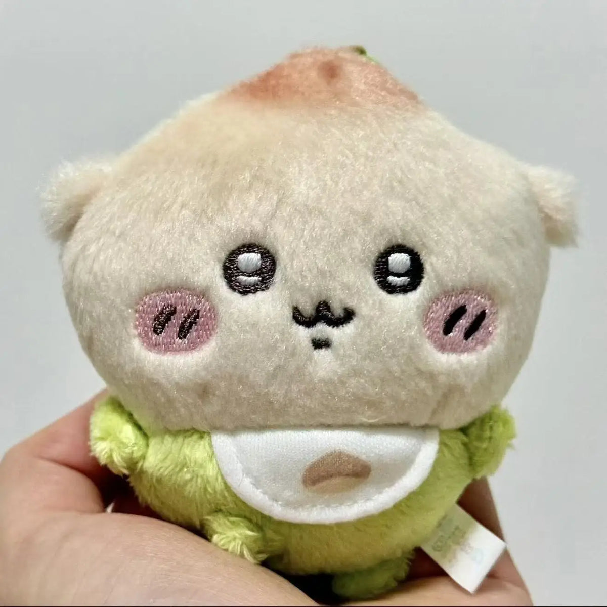 A cute plush keychain set featuring three characters: Usagi, Hachiware, and JiYi.