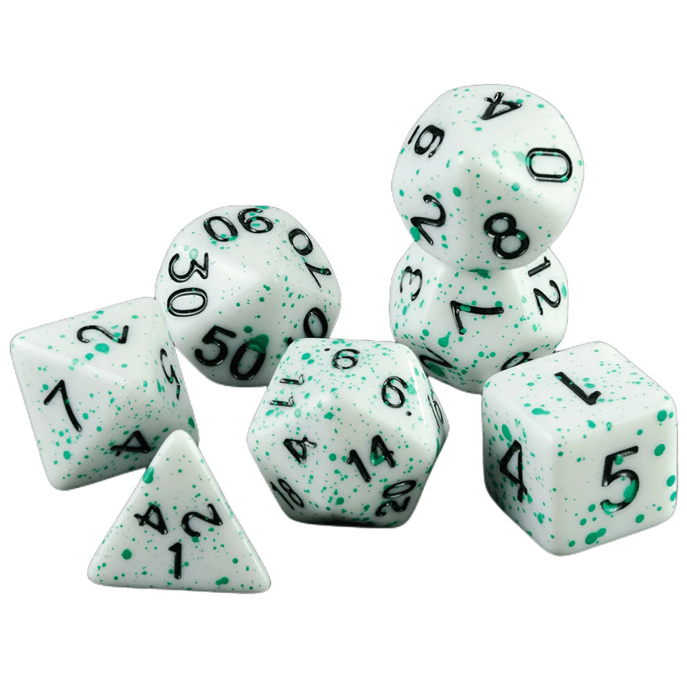 Acrylic Polyhedral Dice Set for Tabletop RPGs