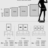 Diagram showing various sizes of canvas wall art, ranging from 30x40cm to 80x100cm.
