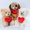 Heart-Shaped Teddy Bear Plush with Fairy Wings – 25cm