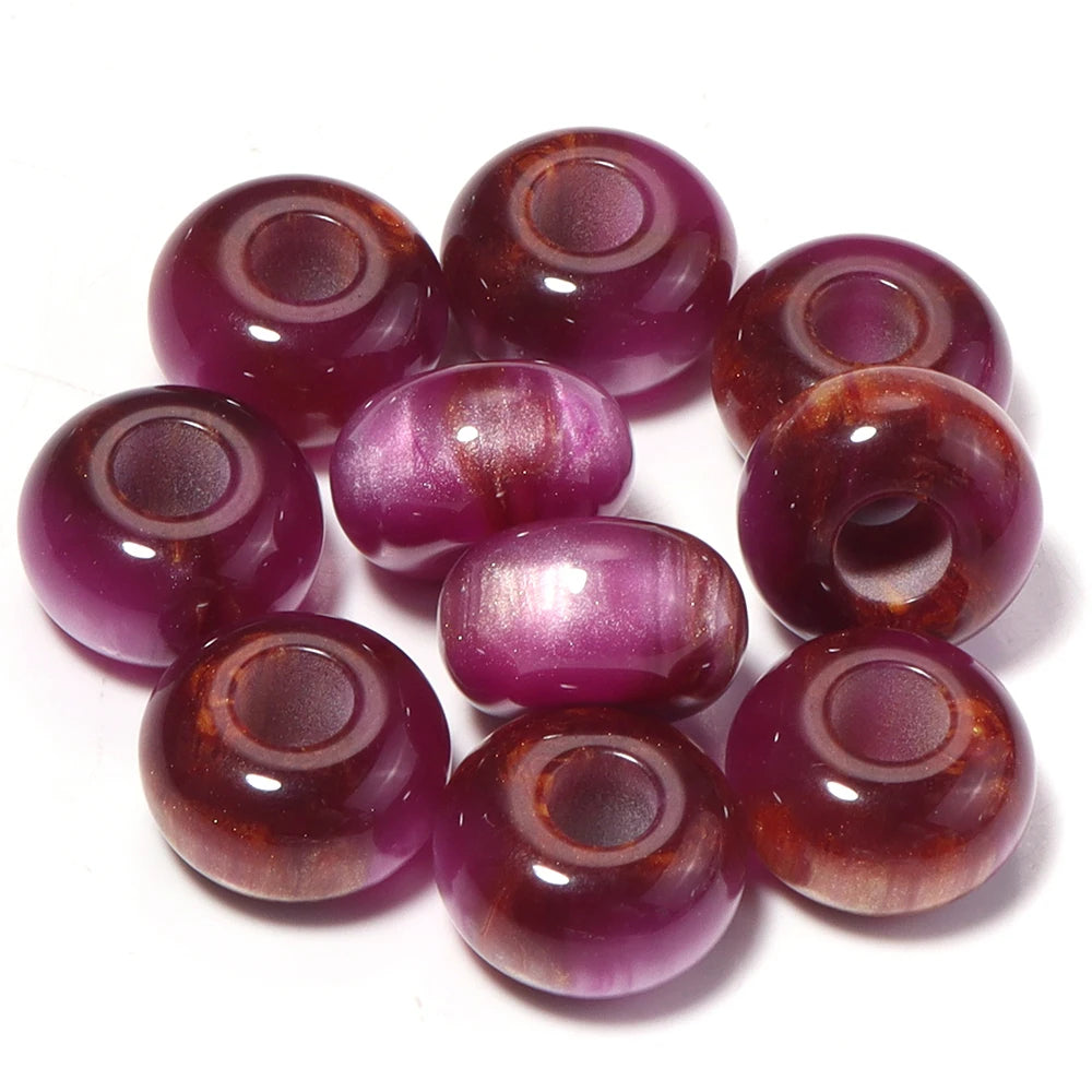 Colorful Resin Spacer Beads for Jewelry Making