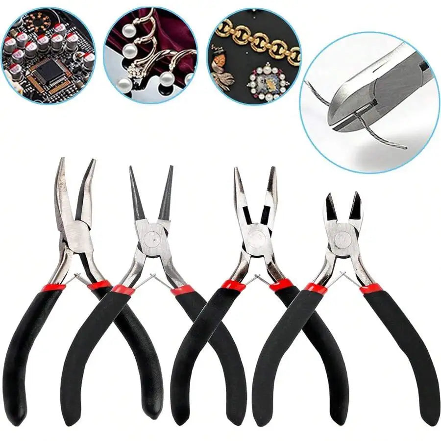 Complete Jewelry Making Tool Set with Pliers and Ring Sizer