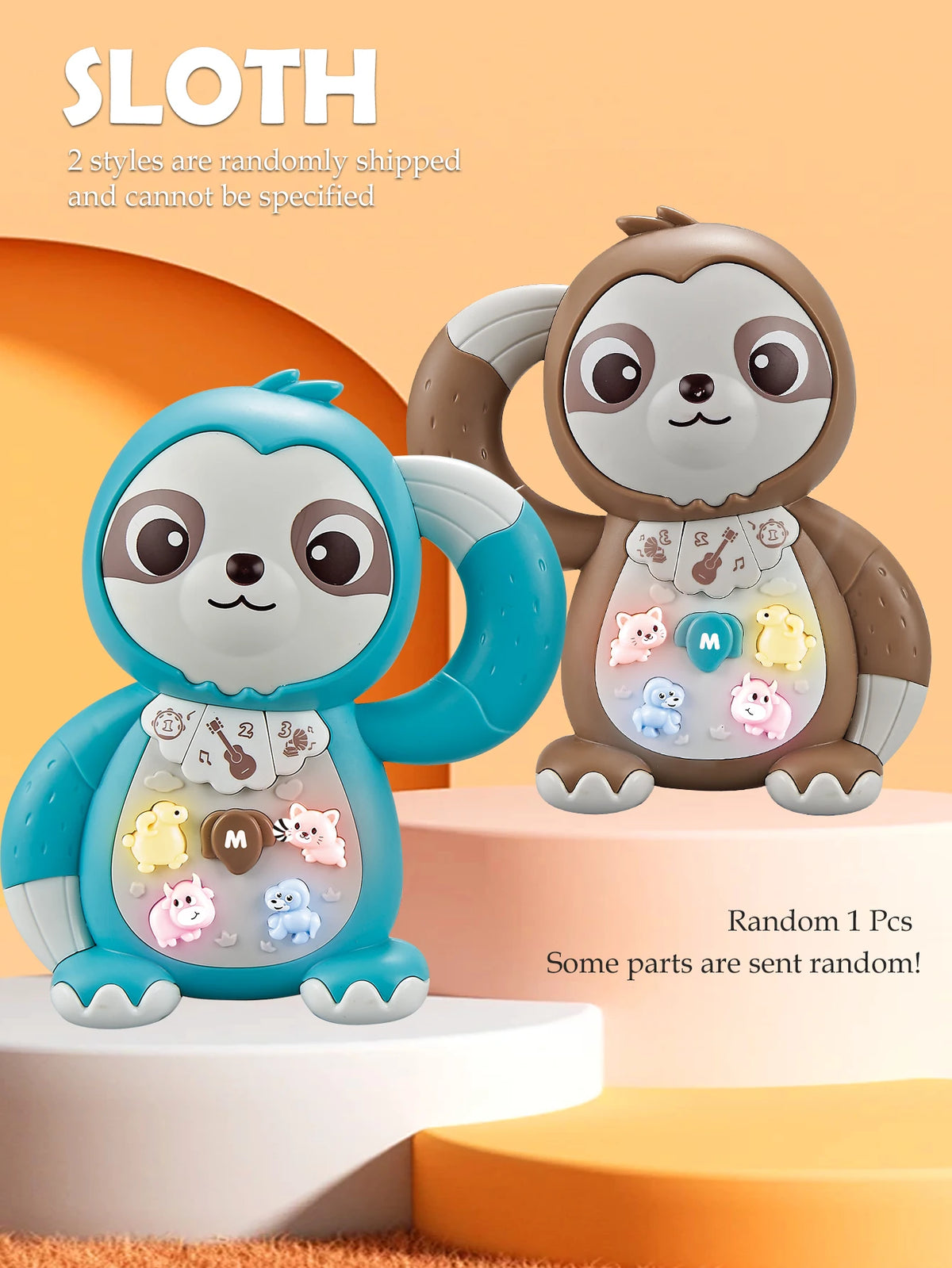 Interactive Musical Piano Toy with Animal Friends