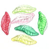 Colorful Acrylic Leaf Charms for Jewelry Making and DIY Crafts (100-Pack)
