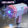 Electric Automatic Bubble Gun with 40 Holes