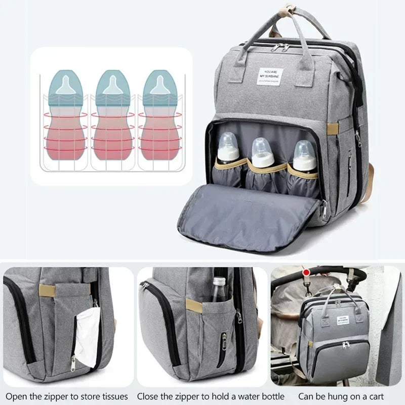 Large Capacity Diaper Bag Backpack with Changing Mat