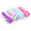 A set of colorful, interchangeable diamond painting rollers with smooth rolling cylinders in purple, pink, and blue.