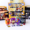 A collection of Roblox Series 2 building block figures and themed boxes featuring various characters and parts.