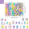 Silicone Beads Variety Pack for Jewelry Making – 120 Pieces