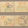 Wooden Geoboard Shape Learning Toy for Kids