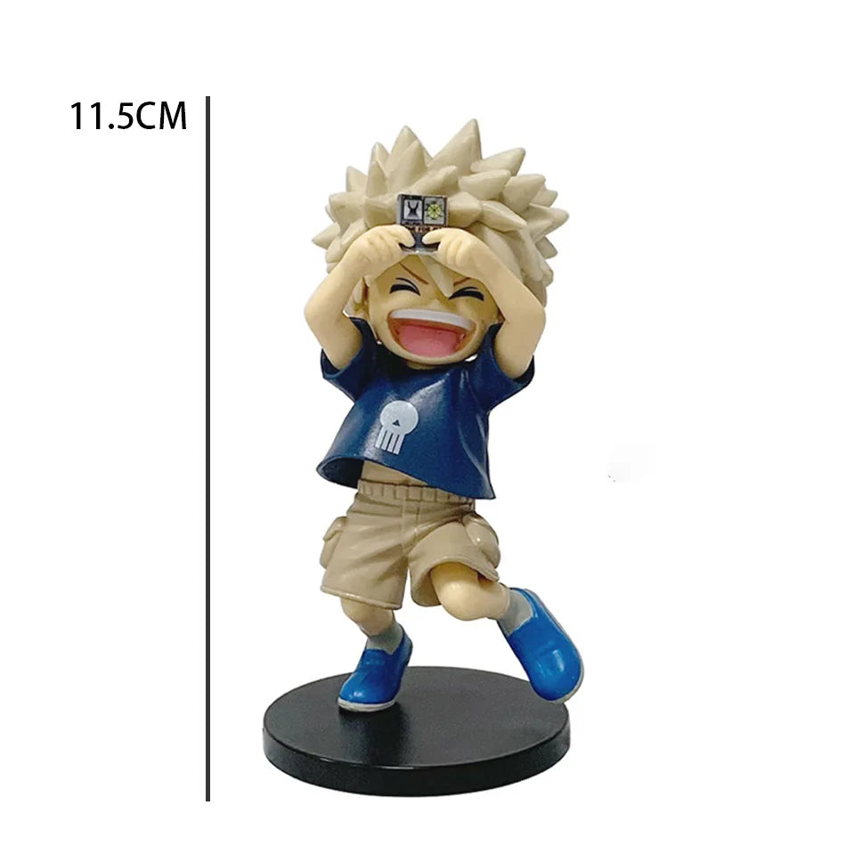 Chibi PVC figure of Tomura Shigaraki, Izuku Midoriya, and Katsuki Bakugo from My Hero Academia