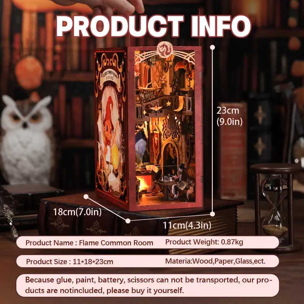 Eternal Bookstore DIY Book Nook Kit with LED Lighting