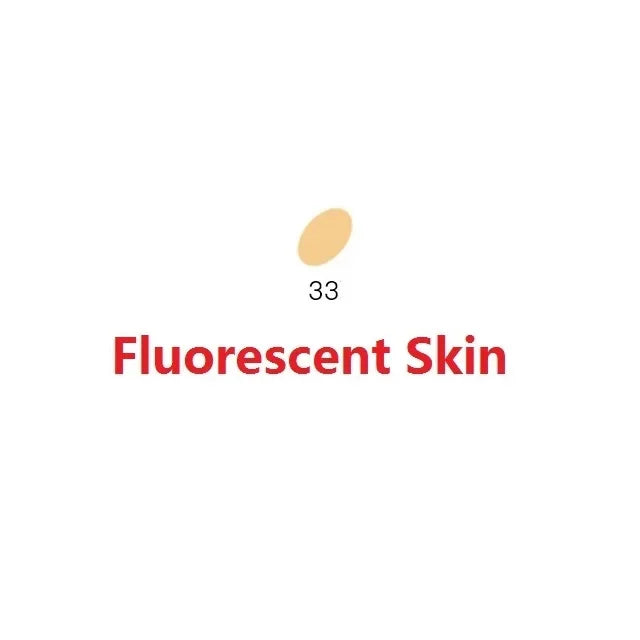 A minimalist design featuring the number 33 and the text Fluorescent Skin.