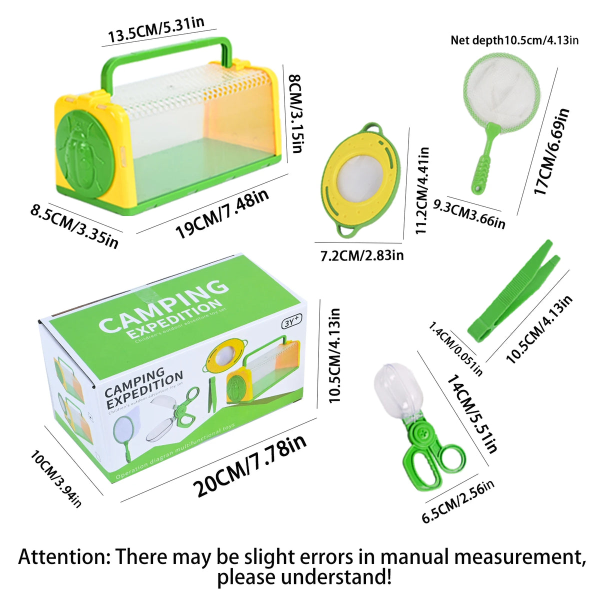 Kids' Insect Exploration Kit with Observation Box and Magnifier