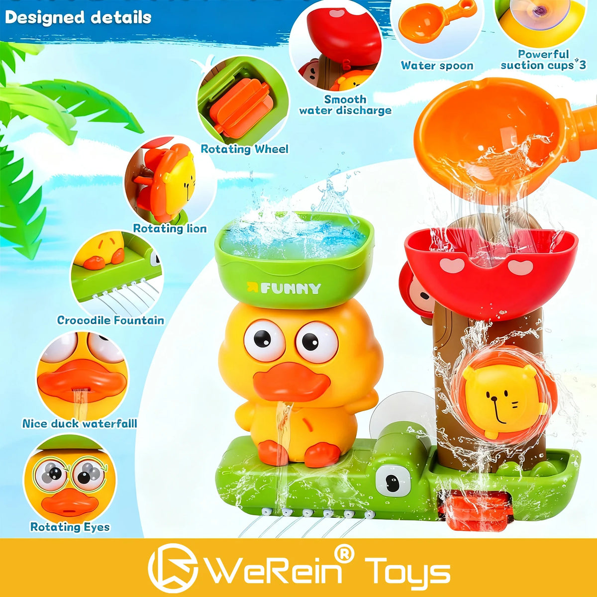 Adorable Yellow Duck Bath Toy for Toddlers