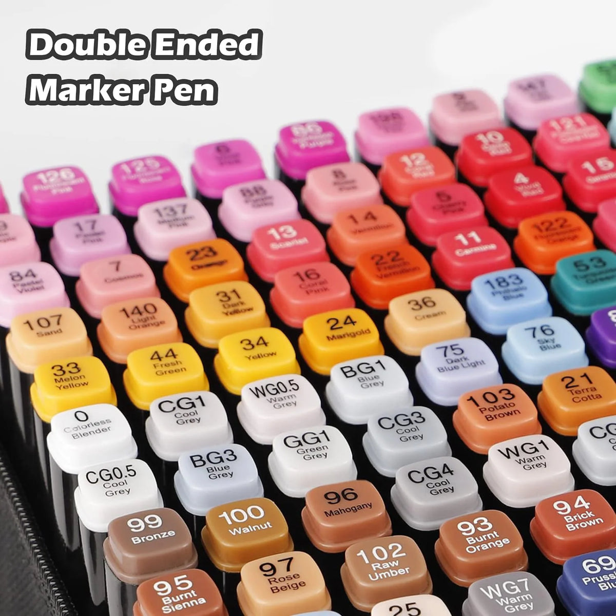 Dual-Tip Alcohol Art Markers – 24 to 262 Color Sets for Illustration & DIY