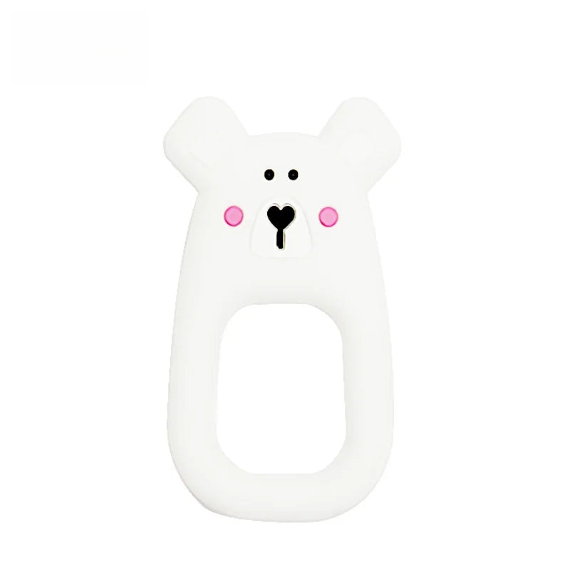 Cartoon Animal Silicone Baby Teether with Pacifier Clip