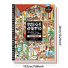 3D Dollhouse Miniature Scene Sticker Book for Journaling and DIY Crafts