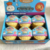 A box of squishy fidget fun toys featuring golden dumplings and mystery elements.