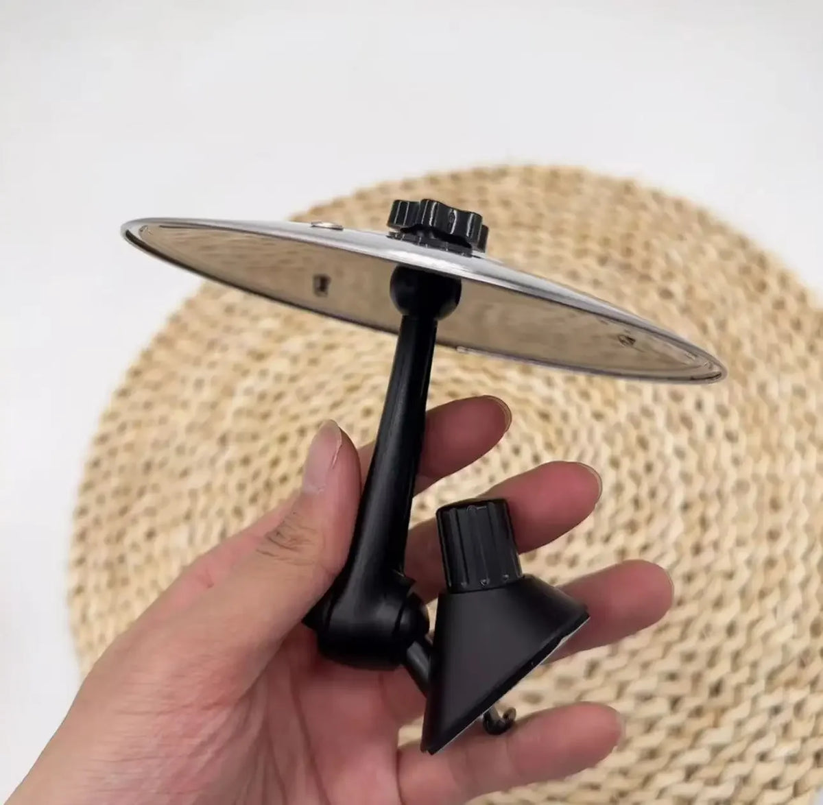 Mini Crash Cymbal with Drumsticks for Car Air Vents