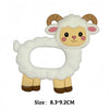 Cartoon Animal Silicone Baby Teether with Pacifier Clip