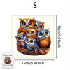 Premium Wooden Jigsaw Puzzle – Villa Peacock Owl Landscape