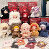 A collection of Skullpanda You Found Me! series collectible figures in various colors and poses.