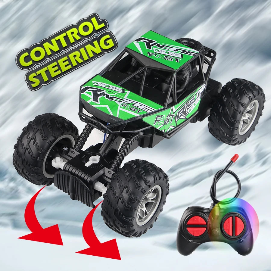 4-Way Remote Control Off-Road Car with LED Lights