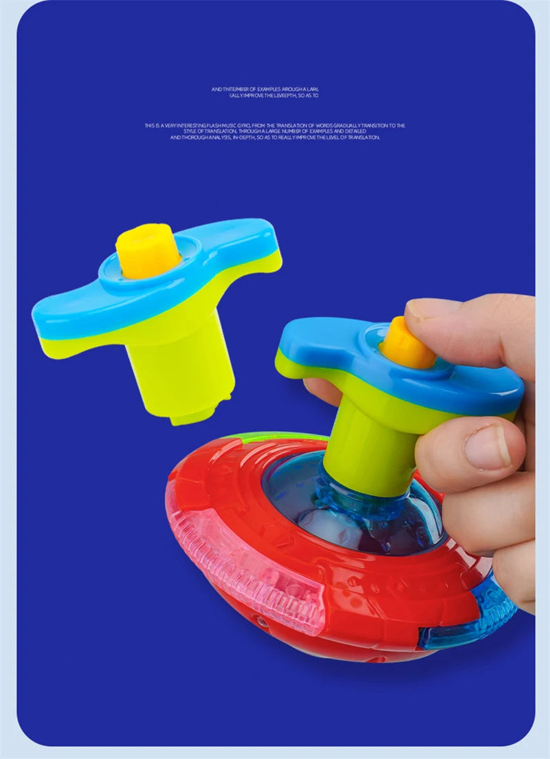 Light-Up Spinning Tops with Flashing Effects