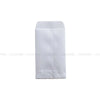 A white mini kraft paper gift bag for party favors or weddings.