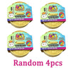 Four sets of Rainbow Unicorn Bun squishy fidget toys in various colors and designs