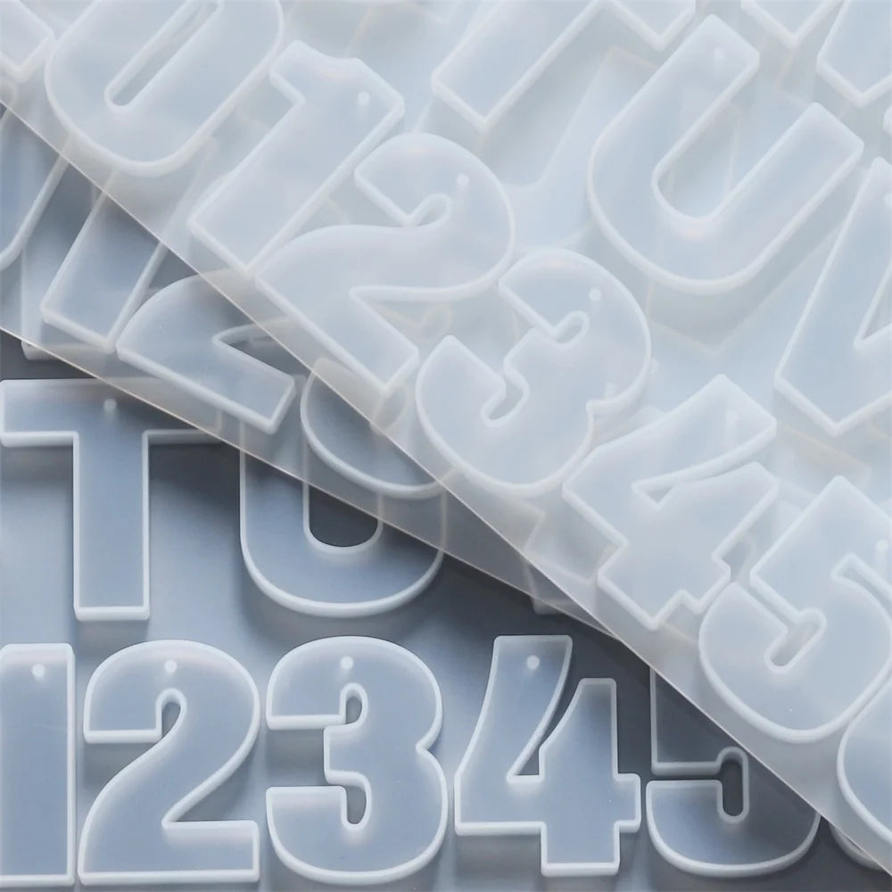 Alphabet & Number Silicone Mold for Epoxy Resin Jewelry Making