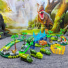Dino Race Track Toy with Electric Climbing Car
