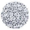 Acrylic Alphabet Beads for Jewelry Making - Mixed Letter Cubes