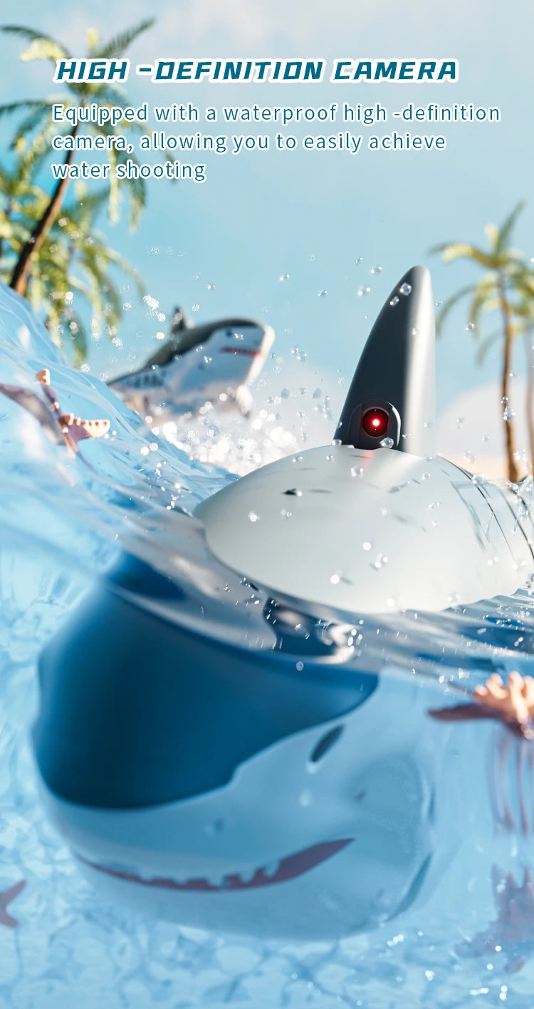 Realistic Remote Control Shark Toy with Rechargeable Battery