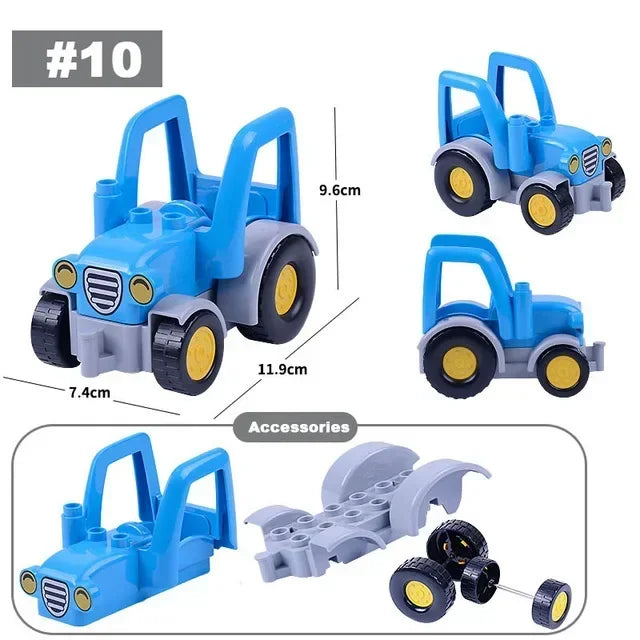 Large Building Blocks Traffic Series Vehicles Set