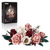 Pink Rose Bouquet Building Block Set