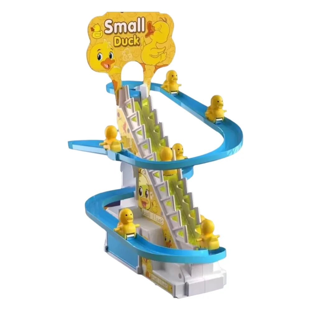 Musical Duckling Climbing Stairs Toy