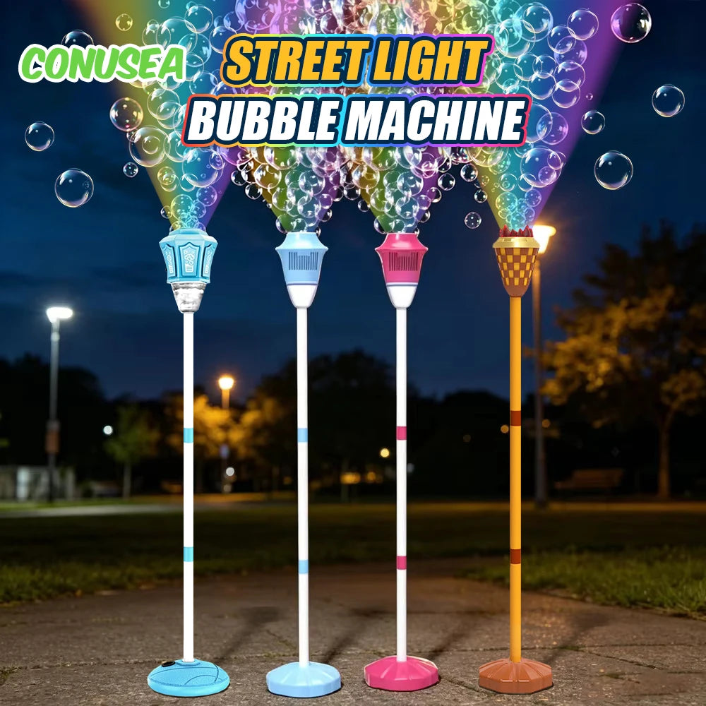 Automatic Street Lamp Bubble Machine for Kids