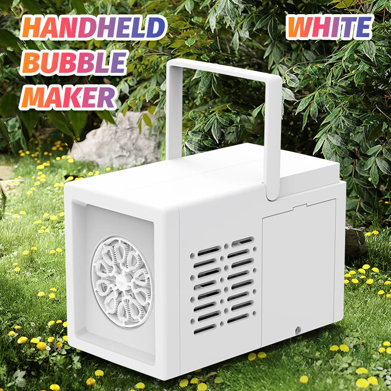 Automatic Bubble Machine for Kids – No Batteries Needed
