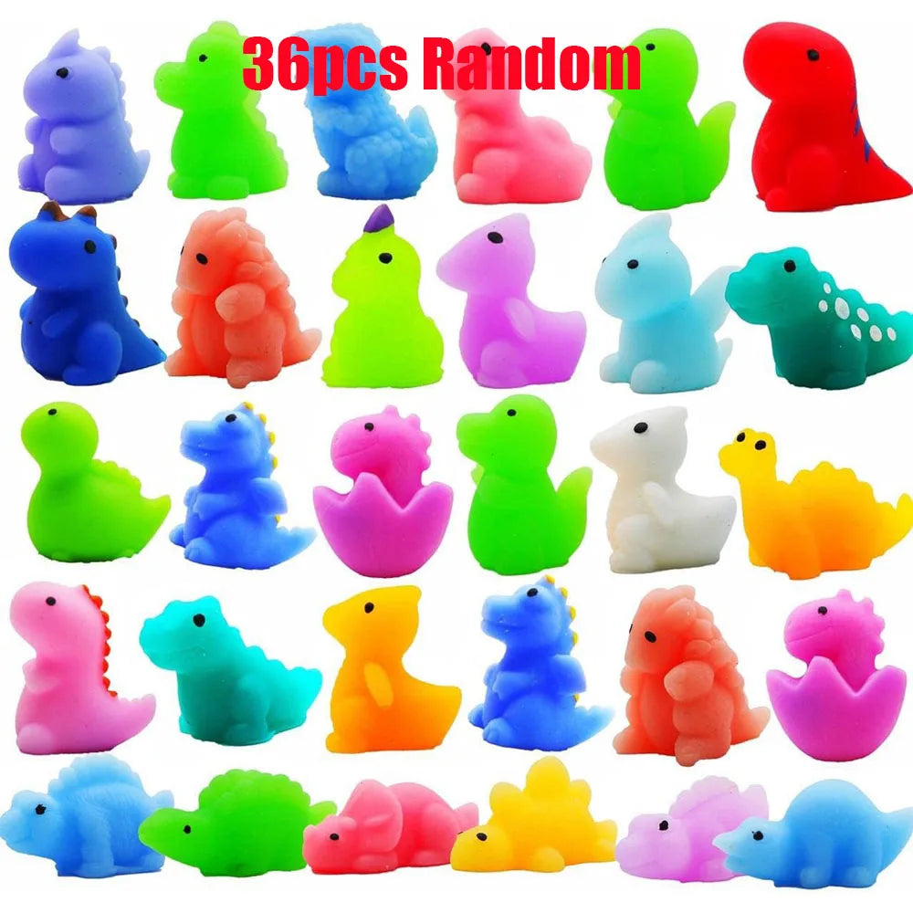 Kawaii Mochi Squishy Toys - Mini Dinosaur & Animal Stress Relief Fidgets