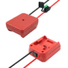 Battery Adapter with Switch and Fuse for Power Tool Batteries