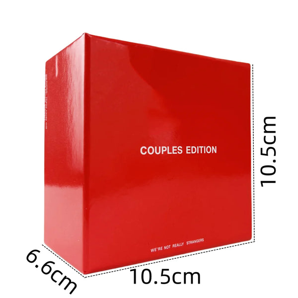 A red box labeled Couples Edition with dimensions 6.6cm by 10.5cm.